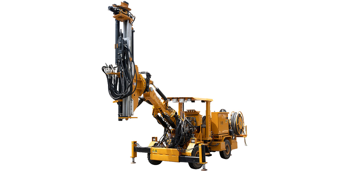 Mining hydraulic mining drill trolley