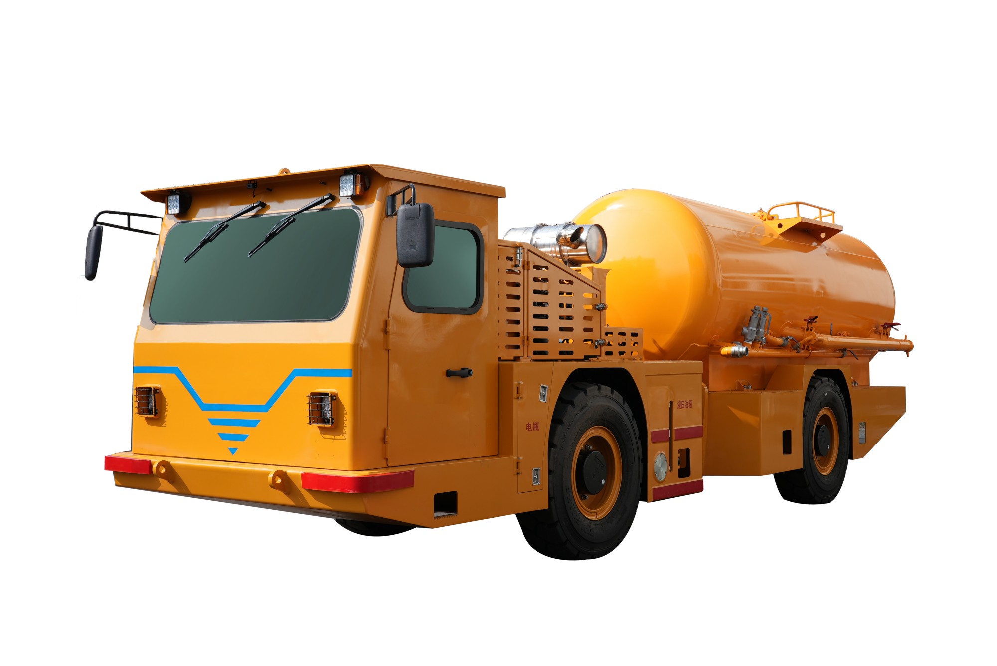 Mining bulk cement transport vehicle