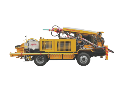 Mining concrete spraying truck