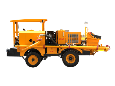 Mining concrete spraying truck