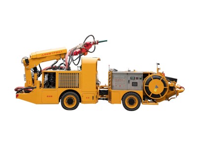 Mining concrete spraying truck