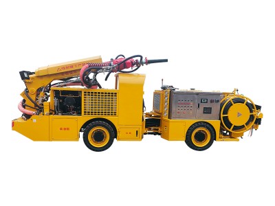 Mining concrete spraying truck