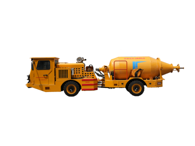 Mining concrete mixing transporter