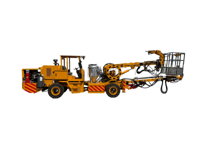 Underground blast hole cleaning truck