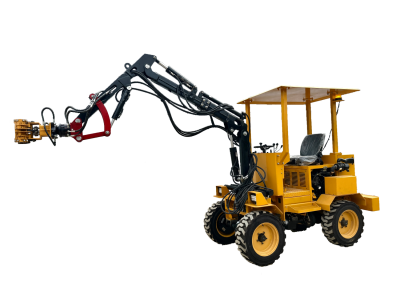 Mining drill rod handling truck