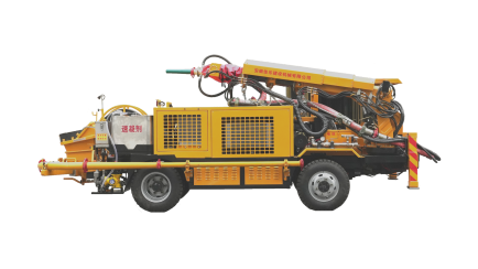UPS-12ZT矿用混凝土喷射车：小断面巷道高效湿喷新选择