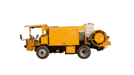 Expert in spray support for low-lying mine tunnels: Vehicle-mounted mining concrete spraying vehicle